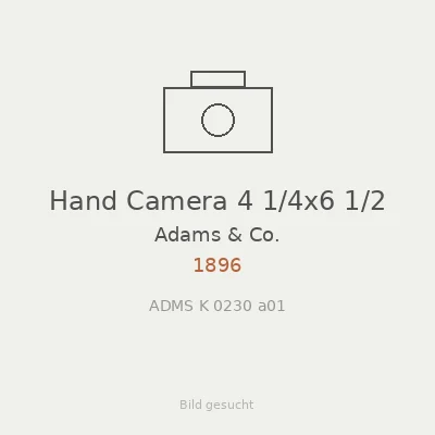 Hand Camera 4 1/4x6 1/2
