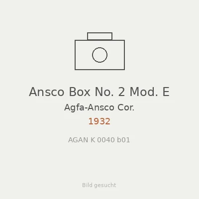 Ansco Box No. 2 Mod. E