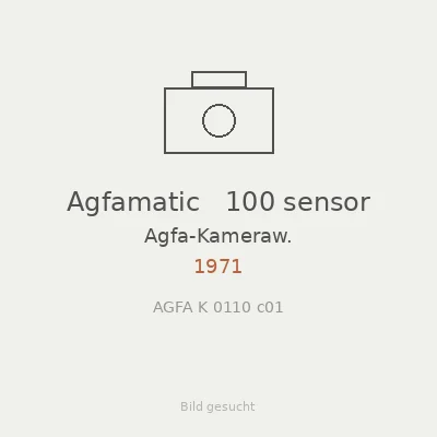 Agfamatic   100 sensor