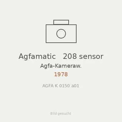 Agfamatic   208 sensor