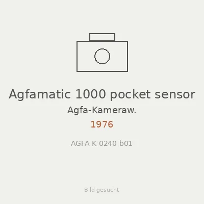 Agfamatic 1000 pocket sensor