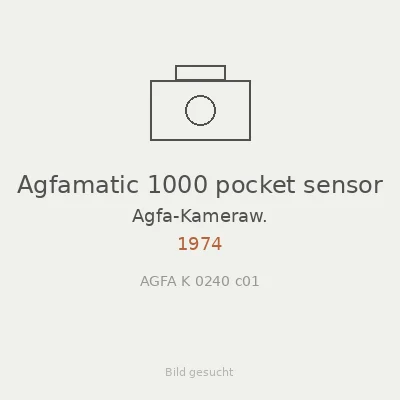 Agfamatic 1000 pocket sensor