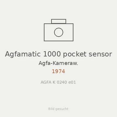 Agfamatic 1000 pocket sensor