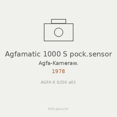Agfamatic 1000 S pock.sensor