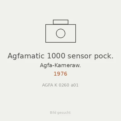 Agfamatic 1000 sensor pock.