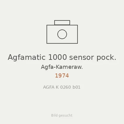 Agfamatic 1000 sensor pock.