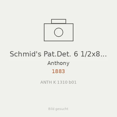 Schmid's Pat.Det. 6 1/2x8 1/2