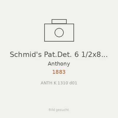 Schmid's Pat.Det. 6 1/2x8 1/2