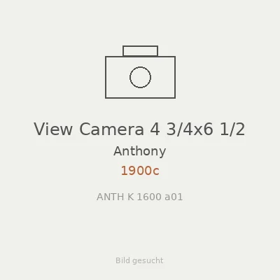 View Camera 4 3/4x6 1/2