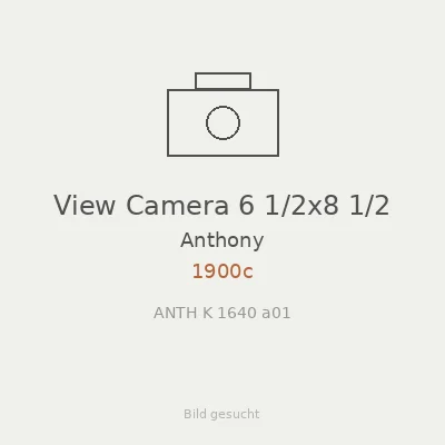 View Camera 6 1/2x8 1/2