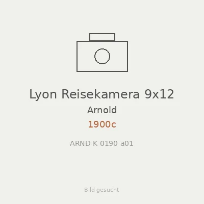 Lyon Reisekamera 9x12