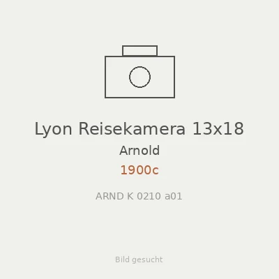 Lyon Reisekamera 13x18