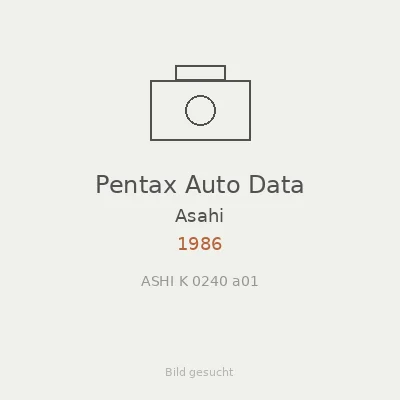 Pentax Auto Data
