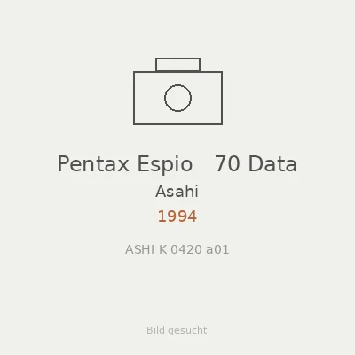 Pentax Espio   70 Data
