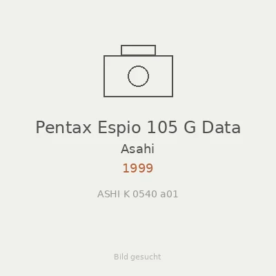 Pentax Espio 105 G Data