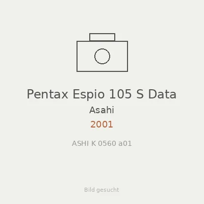 Pentax Espio 105 S Data