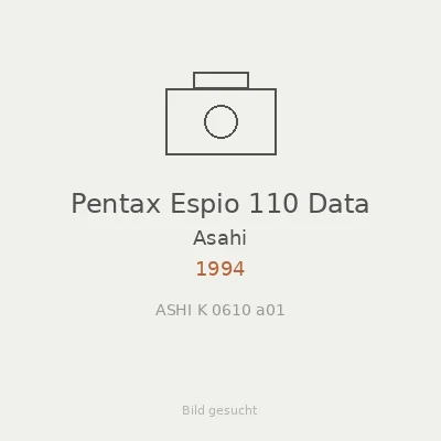 Pentax Espio 110 Data