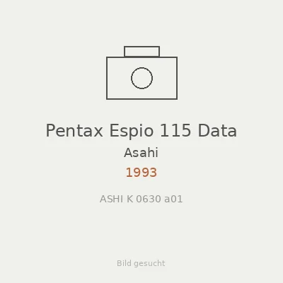 Pentax Espio 115 Data