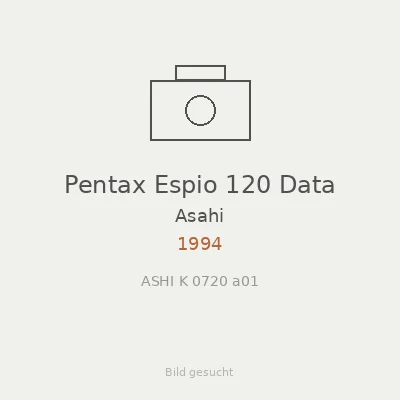 Pentax Espio 120 Data