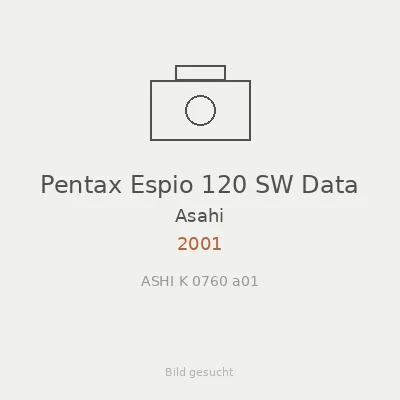 Pentax Espio 120 SW Data