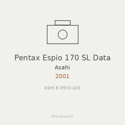 Pentax Espio 170 SL Data