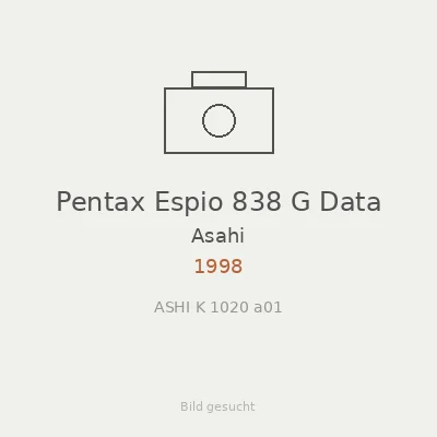 Pentax Espio 838 G Data