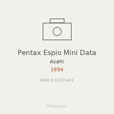 Pentax Espio Mini Data