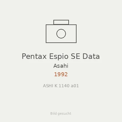 Pentax Espio SE Data