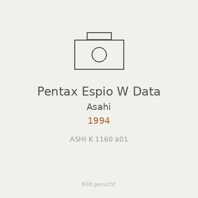 Pentax Espio W Data