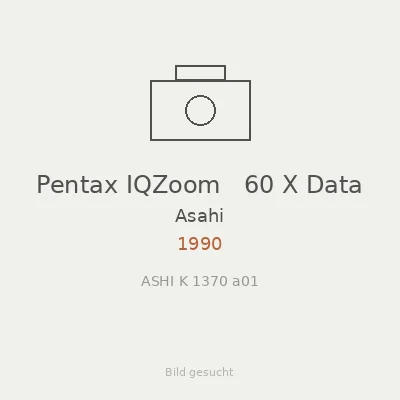 Pentax IQZoom   60 X Data