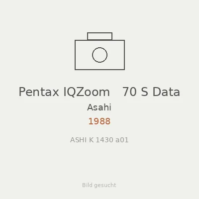 Pentax IQZoom   70 S Data