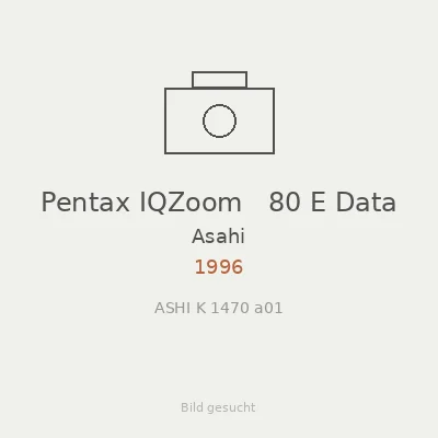 Pentax IQZoom   80 E Data