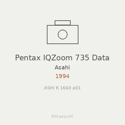 Pentax IQZoom 735 Data