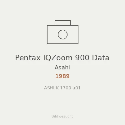 Pentax IQZoom 900 Data