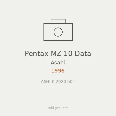 Pentax MZ 10 Data