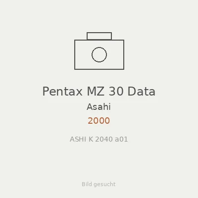 Pentax MZ 30 Data