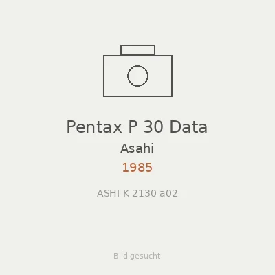 Pentax P 30 Data