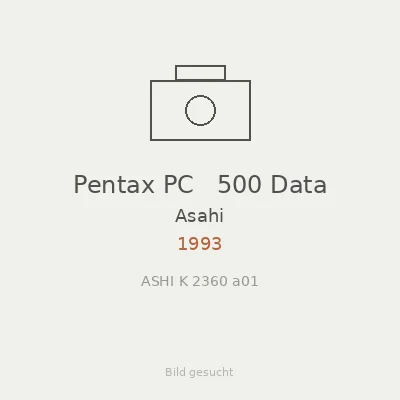 Pentax PC   500 Data