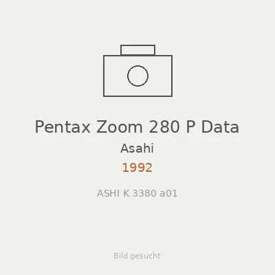 Pentax Zoom 280 P Data