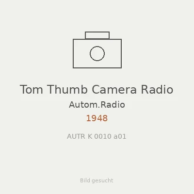 Tom Thumb Camera Radio