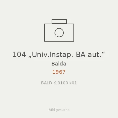 104 „Univ.Instap. BA aut.“