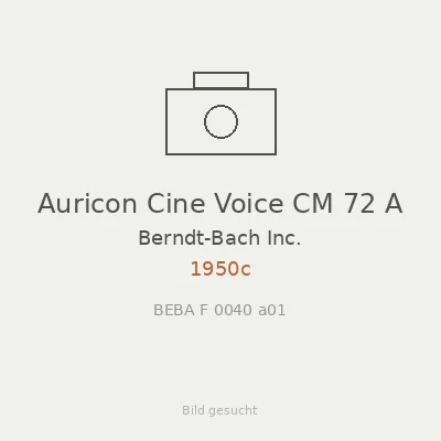Auricon Cine Voice CM 72 A