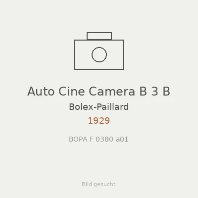 Auto Cine Camera B 3 B