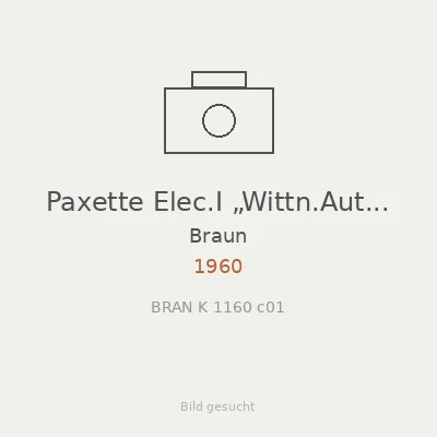 Paxette Elec.I „Wittn.Autom.“