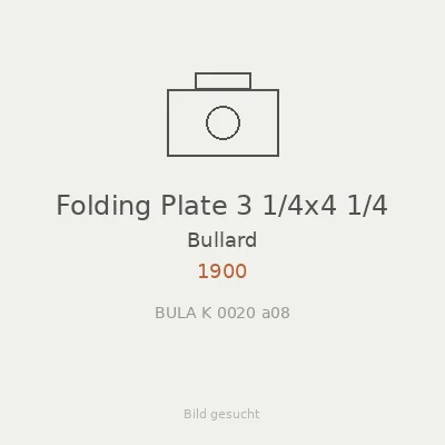 Folding Plate 3 1/4x4 1/4