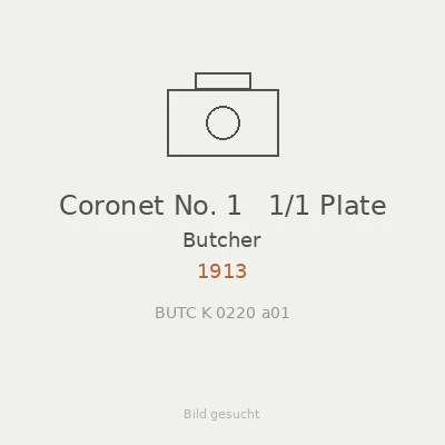 Coronet No. 1   1/1 Plate
