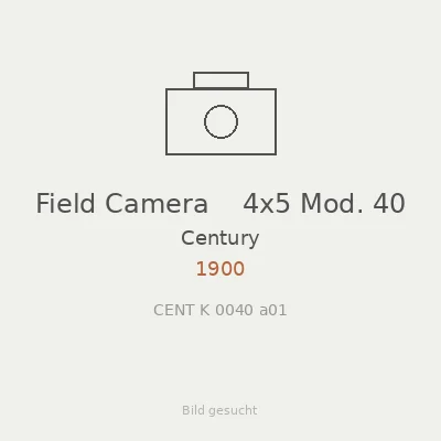 Field Camera    4x5 Mod. 40