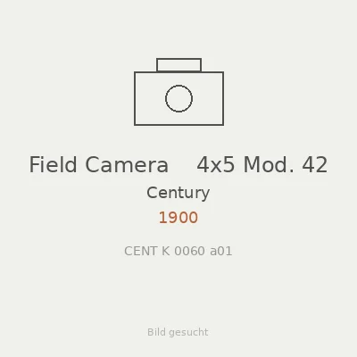 Field Camera    4x5 Mod. 42