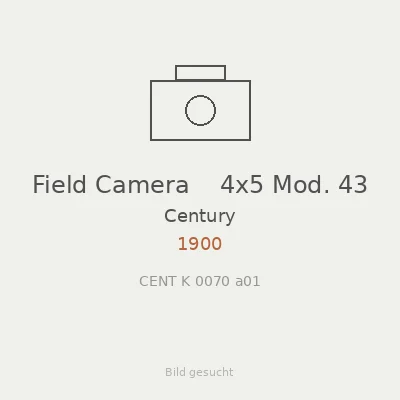 Field Camera    4x5 Mod. 43