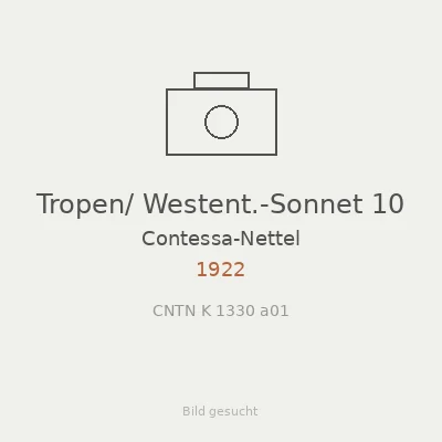 Tropen/ Westent.-Sonnet 10